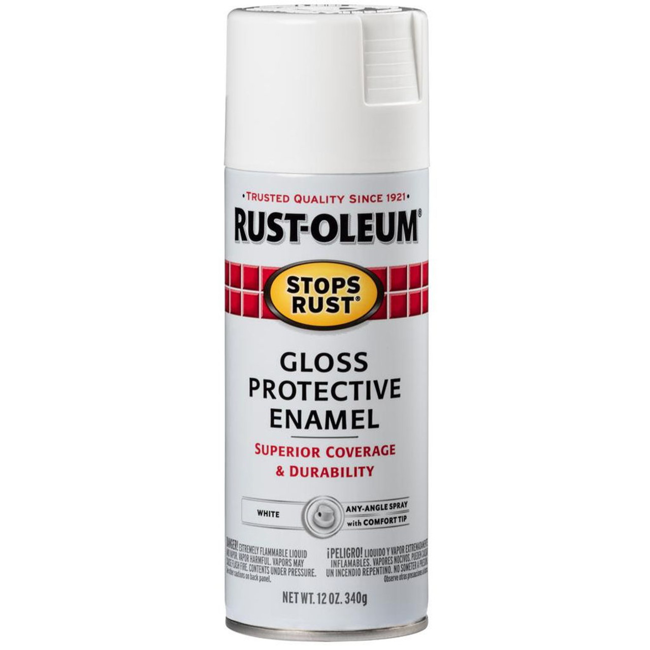 CRC Rust Proof Enamel Spray Paint-OSHA White 15 Wt Oz