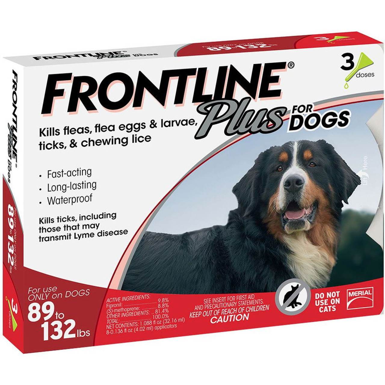 Frontline Plus Dose Flea Tick Treatment for Dogs 22 lb