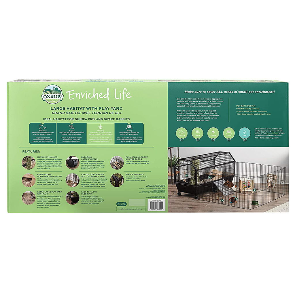 Oxbow Enriched Life Habitat Play Yard Large