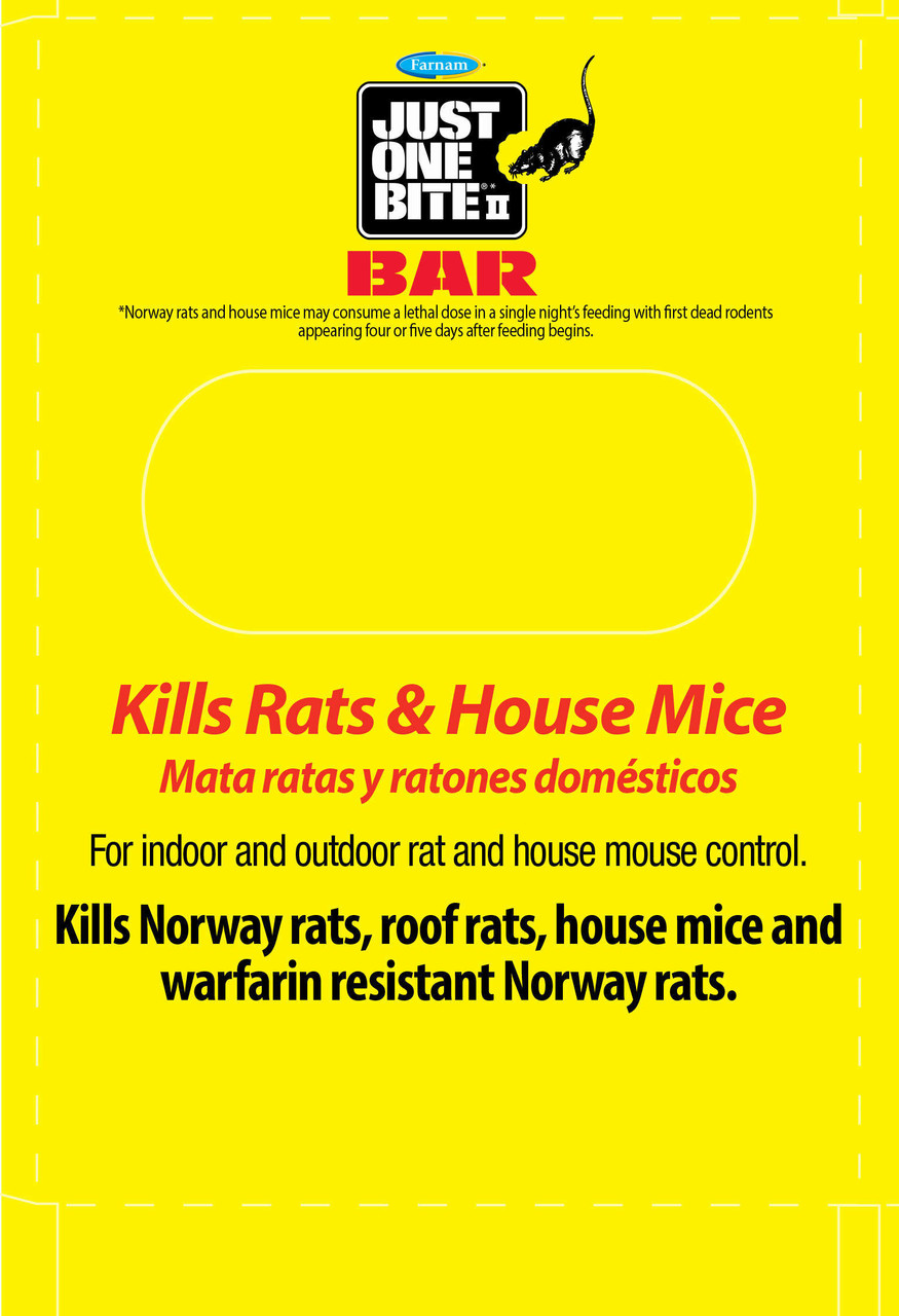 Just One Bite Bar Rat & Mice Killer, 1 lb, Farnam rodenticide