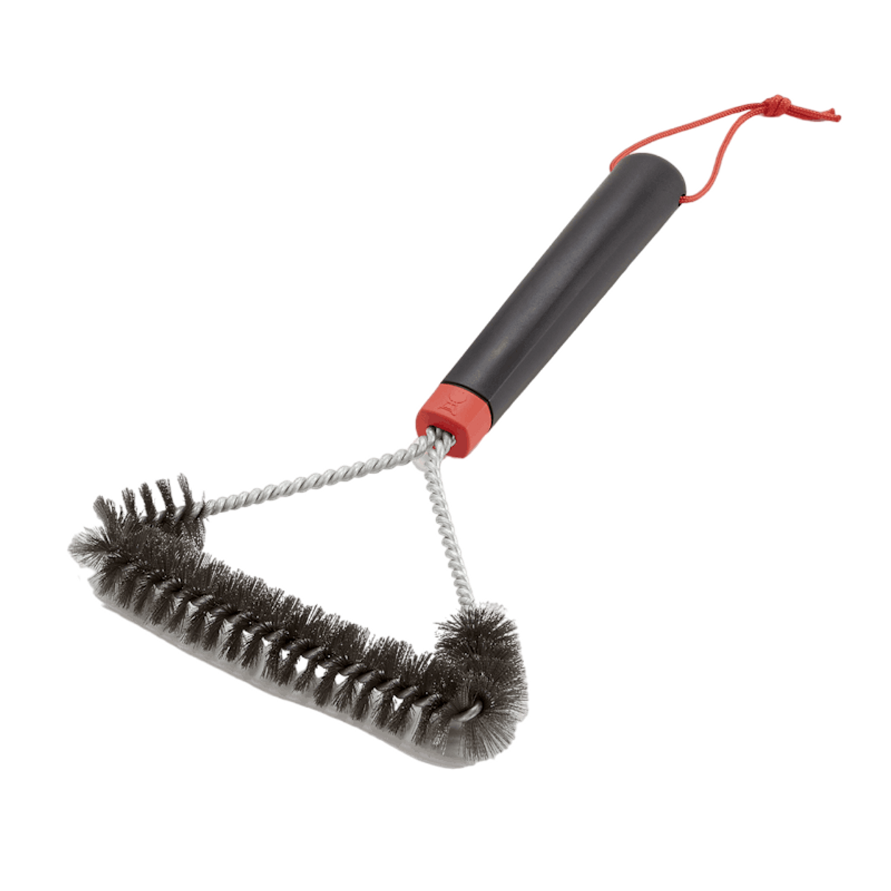 Weber 3-Sided Grill Brush, 12 Inch, Black