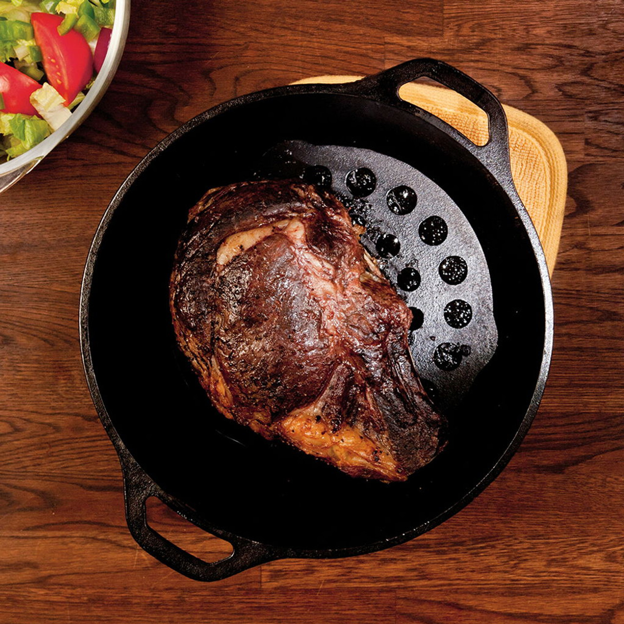 Why We Use A Cast Iron Trivet and Meat Rack In Our Cast Iron 