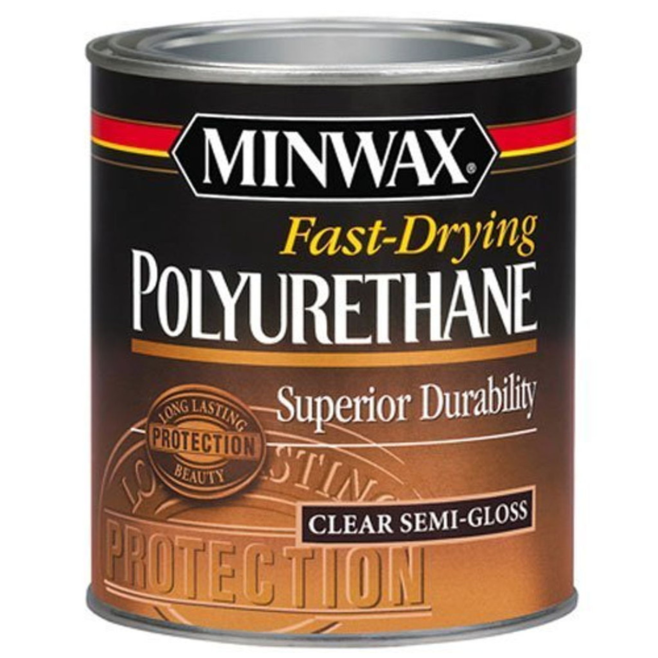 Minwax Fast-Drying Polyurethane, Gloss, Clear, 1 Quart 