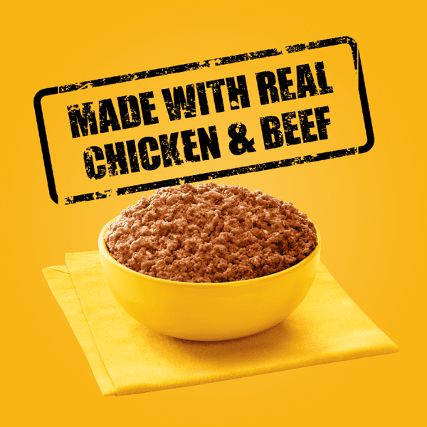 Pedigree Chopped Ground Dinner with Chicken, Liver Beef Flavor
