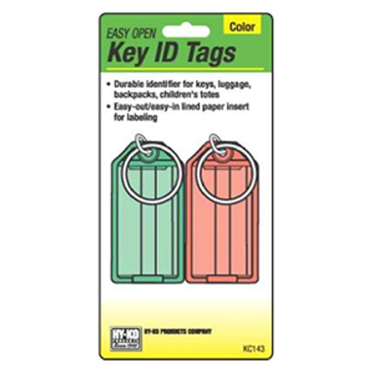 Hy-Ko Kc143 Tag Key Split Ring - 2 pack