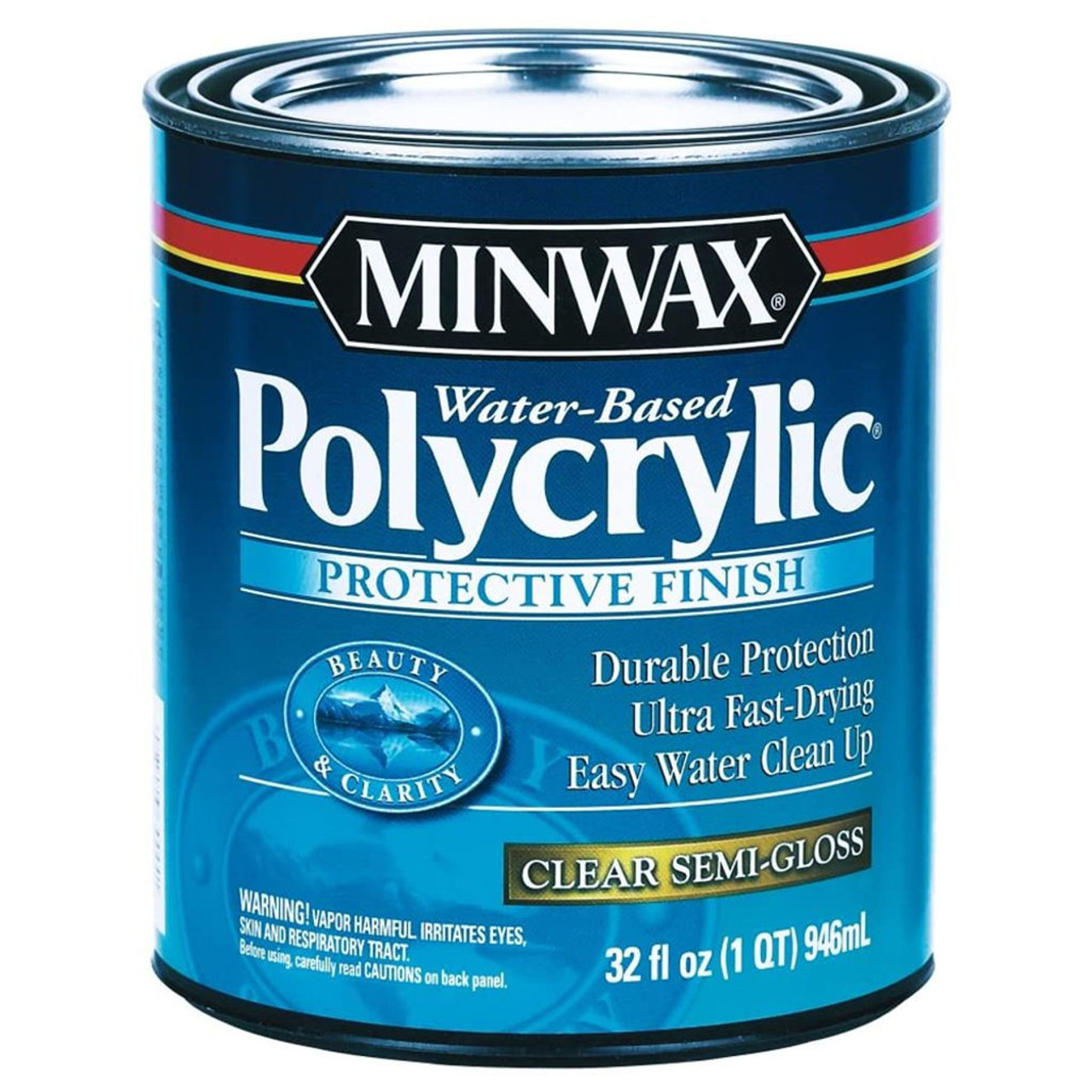 Minwax Satin Clear Polycrylic 1 Qt.