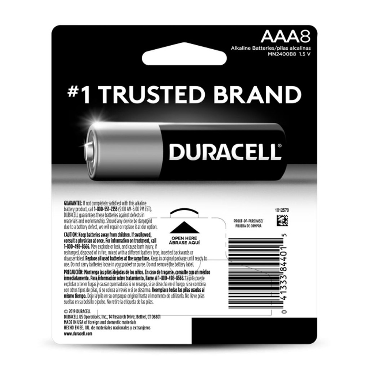 Duracell AAA Coppertop Alkaline Batteries