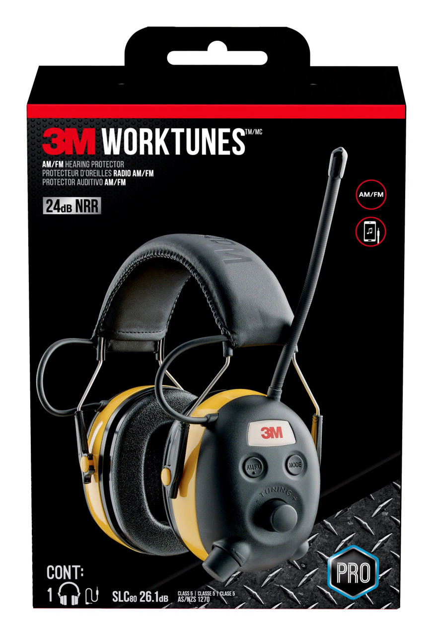 3m Digital Work Tunes Am/fm Stereo Radio Hearing Protector