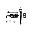 National Hardware Black Ornamental Gate Latches - 3"