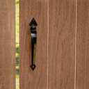 National Hardware Black Ornamental Gate Latches - 3"