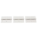 National Hardware Satin Nickel Square Corners Door Hinge - 3-1/2"