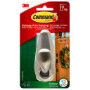 Command Outdoor Forever Classic Brushed Metal Hook - Large