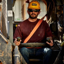 Ariat Rebar Men's Cotton Strong T-Shirt - Burgundy Heather