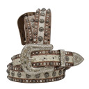 Angel Ranch Women's Brown Hair-On Hide Concho Belt