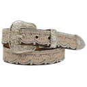 Angel Ranch Girl's Brown Crystal Studs Leather Fashion Belt