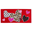 Evergreen Enterprises Patterned Hearts Sassafras Switch Mat - 22" X 10"