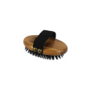 Bamboo Groom Dog Rubber Bristles With Curry Brush - 4"