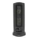 Comfort Zone Mini Oscillating Ceramic Tower Heater - Black