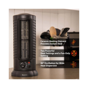 Comfort Zone Mini Oscillating Ceramic Tower Heater - Black