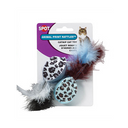 Spot Animal Print Rattle with Catnip Cat Toy - 2 Pk