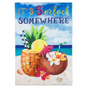 Evergreen Enterprises 5 O'Clock Somewhere Beach Linen Garden Flag