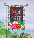 Evergreen Enterprises Wild and Free Garden Linen Flag