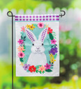 Evergreen Enterprises Gingham Bunny Applique Garden Flag