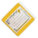 Noble Beasts Graphics Bear Xing Aluminum Sign - 12" X 12" - Yellow/Black