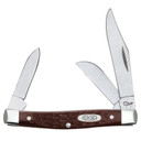 Case Brown Synthetic Medium Stockman Knife - 3-1/4"