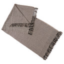 Giftcraft Fringed Cotton Throw - Black & Natural