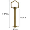 Swivel-Handle Forged Hitch Pin with Clip