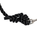 The Weaver Leather Adjustable Poly Neck Rope for Cattle - Black - 1/2" X 10'