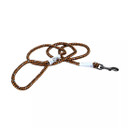 Coastal Pet K9 Explorer Campfire Orange Reflective Braided Rope Snap Dog Leash - 12' X 6'