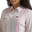 Wrangler Retro Women's Punchy Long Sleeve Slim Western Shirt - Multi