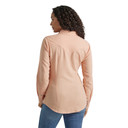 Wrangler Retro Women's Punchy Long Sleeve Western Denim Shirt - Peach