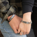 Montana Silversmiths Men's Freedom Isn't Free Bracelet