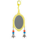 JW Pet Fancy Mirror Bird Toy - 5-1/4" X 3/4" X 8"