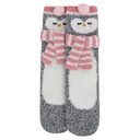 Snoozies Women's Cozy Winter Critter Owl Socks