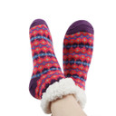 Snoozies Women's Nordic Sherpa Footies Socks - Pink