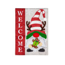 Evergreen Enterprises Holiday Gnome Applique Garden Flag