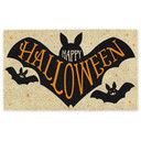 Design Imports Happy Halloween Bat Door Mat - 29-1/2" X 1/4" X 17-1/2"