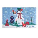 Evergreen Enterprises Woodland Snowman Embossed Mat