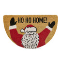 Tag Ho Ho Home Shaped Coir Mat- Multi - 36" X 20"