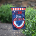 Evergreen Enterprises Patriotic God Bless America Applique Garden Flag