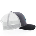 Hooey Strap Roughy Hat - Grey/white