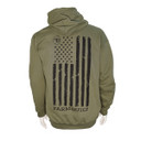 Farm Built Back Flag Hoodie, Back