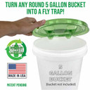 Fly Lid Fly-Condo Fly Trap Lid for 5 gal Bucket