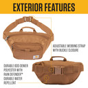 Carhartt Unisex Rain Defender Classic Waist Pack - 12" X 5-1/2" X 3"