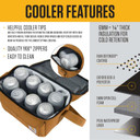 Carhartt Men's Insulated 12 Can Two Compartment Lunch Cooler - 10-1/2" X 9" X 6-1/2"