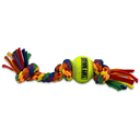 Petsport Kaleidoscope Mini 3 Knot Rope with Ball Dog Toy - 8"